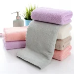 Square-Solid-Color-Bamboo-Fiber-Soft-Face-Towel-Polyester-Hair-Hand-Bathroom-Towels-Bath-Towel-2