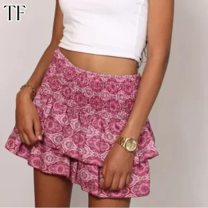 Summer-Floral-Pleated-Skirt-Womens-Vintage-Ruffle-Print-Pink-Skirt-Fashion-Y2k-Short-Skirts-Leisure-Vacation