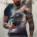 Summer-Retro-T-Shirt-Animal-Lion-3d-Print-Fashion-Short-Sleeve-Top-Elastic-Oversized-Clothing-Sweatshirt-3