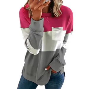 T-shirts-For-Women-O-Neck-Cotton-Tops-Casual-Long-Sleeve-Ladies-Pullovers-Rose-Sweatshirts-Women