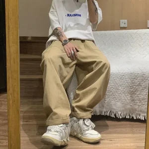 Trousers-Man-Khaki-Straight-Cargo-Pants-for-Men-Summer-Korean-Style-Wide-New-in-Casual-Emo-1