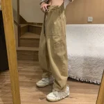 Trousers-Man-Khaki-Straight-Cargo-Pants-for-Men-Summer-Korean-Style-Wide-New-in-Casual-Emo-5