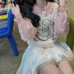 White-Lace-Mini-Skirt-for-Women-Girl-Kawaii-Short-Skirt-for-Summer-Fairycore-Clothes-Korean-Fashion-4