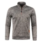 Winter-Men-s-Fleece-Thicker-Sweater-Coat-Half-Zipper-Turtleneck-Warm-Pullover-Quality-Male-Slim-Knitted-3