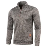 Winter-Men-s-Fleece-Thicker-Sweater-Coat-Half-Zipper-Turtleneck-Warm-Pullover-Quality-Male-Slim-Knitted-4