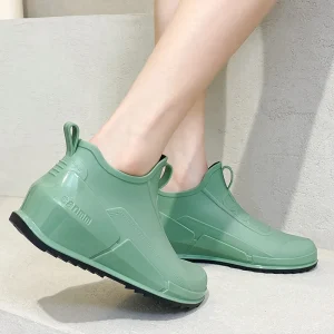 Woman-Rain-Shoes-Waterproof-Rubber-Boots-Ladies-Casual-Slip-on-Flats-Rainboots-Female-Insulated-Garden-Galoshes-1