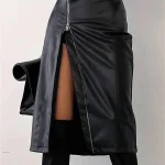 wsevypo-Black-PU-Leather-High-Waist-Pencil-Skirts-Vintage-Grunge-Women-Streetwear-Zipper-High-Split-Bodycon-1
