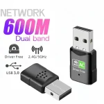 600Mbps-Mini-USB-3-0-WIFI-Dongle-Network-Card-802-11ax-USB-2-4Ghz-5Ghz-Wi