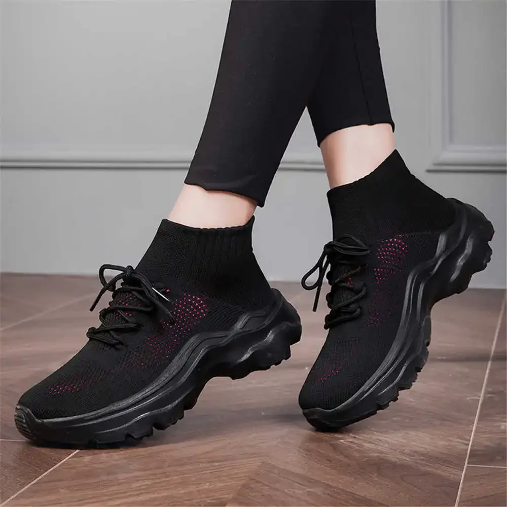 Anti-skid Hi Tops Women’s New Boot Type Sneakers Shoes Dark Boots Sport ...