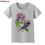 BGtomato-Beautiful-flowers-t-shirts-Hot-sale-brand-new-tops-short-sleeve-solid-color-casual-shirts-3