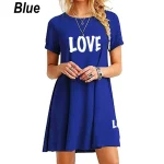 Casual-Loose-Beach-Mini-Party-Dress-T-shirt-Long-Plus-Size-Sexy-Ladies-Dresses-Printed-Summer-4