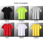 Casual-Summer-Short-Sleeve-T-Shirt-For-Men-Baggy-Breathable-O-Neck-Solid-Color-Tee-Tops-4