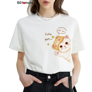 Creative-design-lovely-kittens-printing-tshirt-Hot-sale-new-style-summer-shirts-Good-quality-comfortable-soft