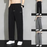 Man-Pants-Baggy-Bottoms-Solid-Color-Trousers-Casual-Straight-Summer-Pant-Y2k-Outdoor-Big-Size-Korean-2