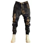 Men-Trousers-Stylish-Printed-Baggy-Long-Pants-for-Men-with-Reinforced-Pockets-Elastic-Waist-Versatile-Design-2