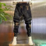 Men-Trousers-Stylish-Printed-Baggy-Long-Pants-for-Men-with-Reinforced-Pockets-Elastic-Waist-Versatile-Design-5