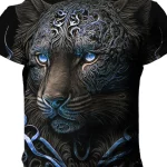 Men-s-T-shirt-Graphic-Animal-Golden-Lion-Crew-Neck-Clothing-Apparel-3D-Print-Short-Sleeve-2