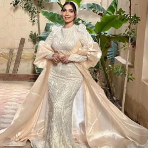 Middle-East-Muslim-Evening-Dress-Light-Champagne-Long-Sleeve-Dubai-Wedding-Party-Gowns-Plus-Size-Custom