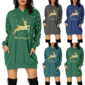 Navidad-Dress-Women-S-Christmas-Printed-Mid-Length-Pocket-Hooded-Long-Sleeve-Top-Sweatshirt-New-Fashion-1