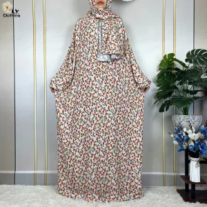 New-Muslim-Long-Sleeved-Cotton-For-Women-Ramadan-Prayer-Turkey-Middle-East-Femme-Robe-Floral-Loose-1