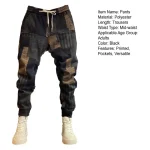 Printed-Baggy-Long-Pants-Reinforced-Pockets-Versatile-Stylish-All-match-Elastic-Waist-Casual-Trousers-For-Men-10