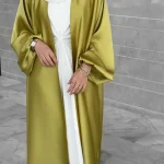 Satin-Open-Abaya-Turkey-New-Kimono-Abayas-for-Women-Dubai-Bubble-Sleeve-Plain-Muslim-Hijab-Dress
