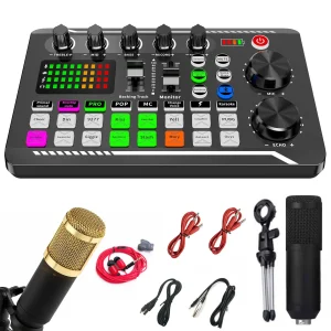 Sound-Card-Kit-For-Live-Streaming-Professional-Audio-Mixer-English-Version-All-InPodcast-Production-Studio-For
