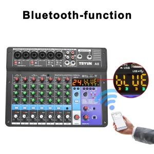 TEYUN-8-Channel-DJ-Sound-Mixing-Table-24-DSP-Effect-Audio-Mixer-Bluetooth-PC-USB-Play-1
