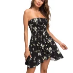 Women-s-Summer-Mini-Dresses-Flower-Print-Casual-Beach-Tube-Top-Dress-Cover-Ups-for-Swimwear-1