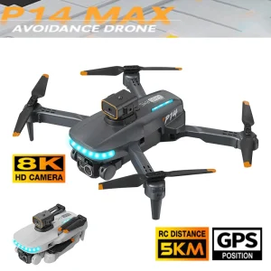 2024-NEW-P14-Drone-GPS-Brushless-Obstacle-Avoidance-Automatic-Return-HD-Aerial-Photography-Four-Camera-Remote