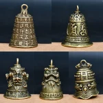Antique-Water-Wind-Chimes-To-Invite-Buddha-Buddhist-Guanyin-Bell-Mini-Brass-Sculpture-Home-Feng-Shui