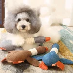 Cartoon-Wild-Goose-Plush-Dog-Toys-Resistance-Squeaky-Sound-Pet-Toy-For-Cleaning-Teeth-Puppy-Dogs-1