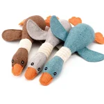 Cartoon-Wild-Goose-Plush-Dog-Toys-Resistance-Squeaky-Sound-Pet-Toy-For-Cleaning-Teeth-Puppy-Dogs