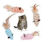 Cat-Toys-Pet-Toys-Mopping-Mouse-Toy-Cat-Plush-Feather-Built-In-Bell-Natural-Harmless-Bite