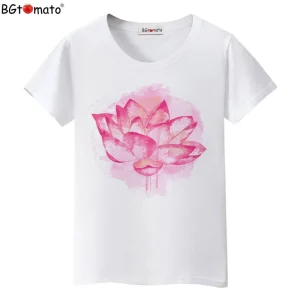 Factory-store-Beautiful-flower-lovely-shirt-new-style-top-tees-hot-sale-t-shirt-women-clothes-1