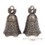Hot-Sale-New-1PC-Alloy-Antique-Bell-Chinese-Mini-Sculpture-Pray-Guanyin-Buddha-Bell-Shui-Feng-5