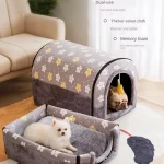 Kennel-Winter-Warm-House-Type-Small-Dog-Closed-Cat-Nest-Removable-and-Washable-Teddy-Four-Seasons-1