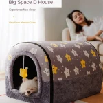 Kennel-Winter-Warm-House-Type-Small-Dog-Closed-Cat-Nest-Removable-and-Washable-Teddy-Four-Seasons-2