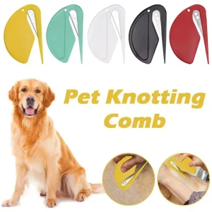 New-Cat-Dog-Comb-Ergonomic-Pet-Open-Knot-Comb-Cat-Puppy-Hair-Fur-Shedding-Grooming-Trimmer