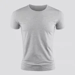New-Mens-Summer-Short-Sleeve-Crew-Neck-Slim-Fit-T-Shirt-Plain-Casual-Gym-Muscle-Fashion-2