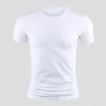 New-Mens-Summer-Short-Sleeve-Crew-Neck-Slim-Fit-T-Shirt-Plain-Casual-Gym-Muscle-Fashion-3