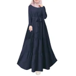 New-Muslim-Elegant-Abaya-Cuff-Beading-Islam-Black-Dress-Dubai-Long-Woman-Evening-Robe-Kaftan-Moroccan-2