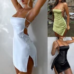 2024-New-Womens-Fall-Dresses-Pure-Color-Sexy-Spaghetti-Strap-Camisole-Mini-Sundress-Women-Club-Party-3