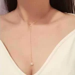 Choker-Necklace-Exquisite-Adjustable-Neck-Chains-Single-Faux-Pearl-Pendant-Chain-Necklace-Women-Clavicle-Chain-Jewelry-1