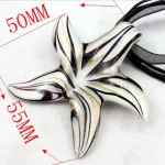 New-Handmade-Murano-Lampwork-Glass-LiuLi-Lines-Star-Pendant-50-55MM-Fit-Necklace-LL65-2