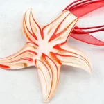 New-Handmade-Murano-Lampwork-Glass-LiuLi-Lines-Star-Pendant-50-55MM-Fit-Necklace-LL65-4