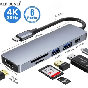 kf-S731ef01bd1c24e26b9921787b3697160J-USB-C-Hub-Type-C-3-0-Adapter-to-4K-HDMI-SD-TF-Card-PD-Fast